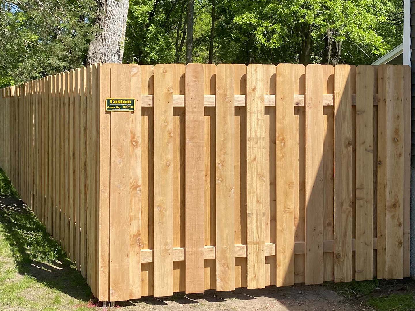 Photo of a Northeastern Wisconsin wood fence