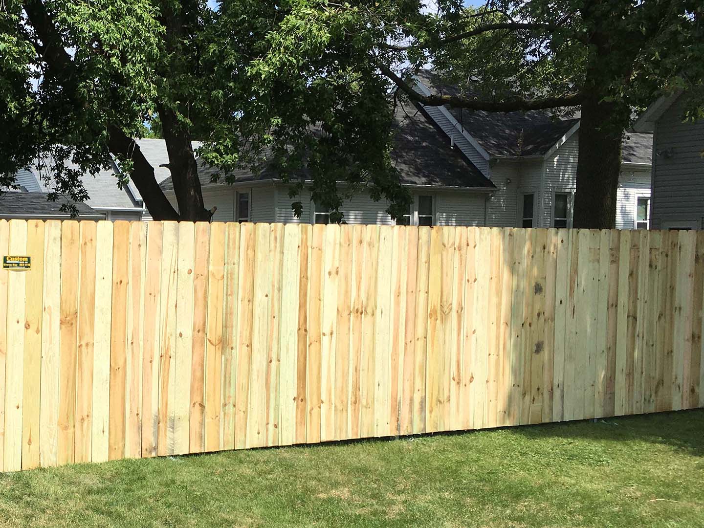 Photo of a Wisconsin wood fence