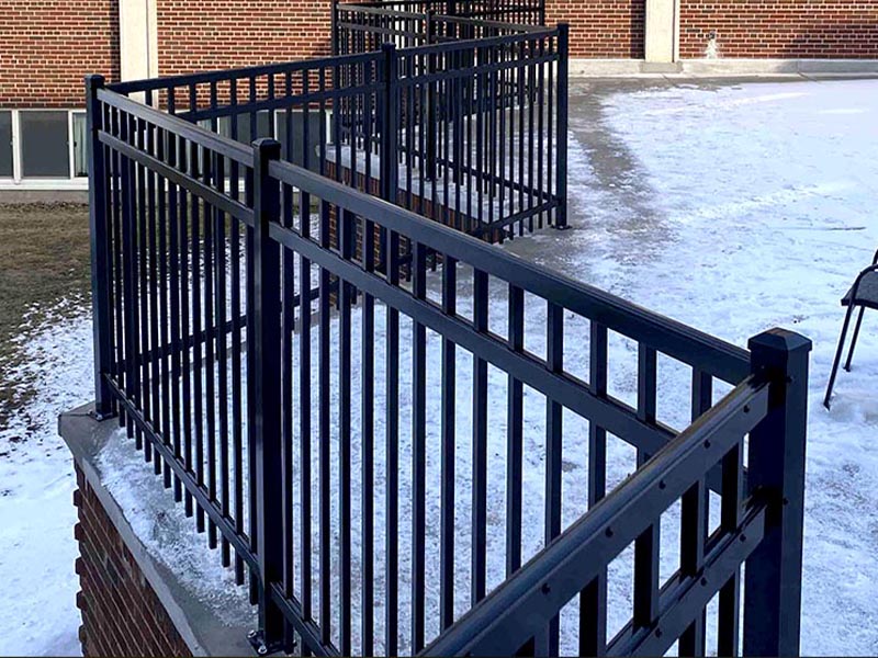 Ornamental Iron fence installation for the Green Bay and Appleton area.