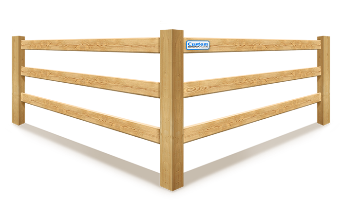 Calumet County WI split rail style wood fence