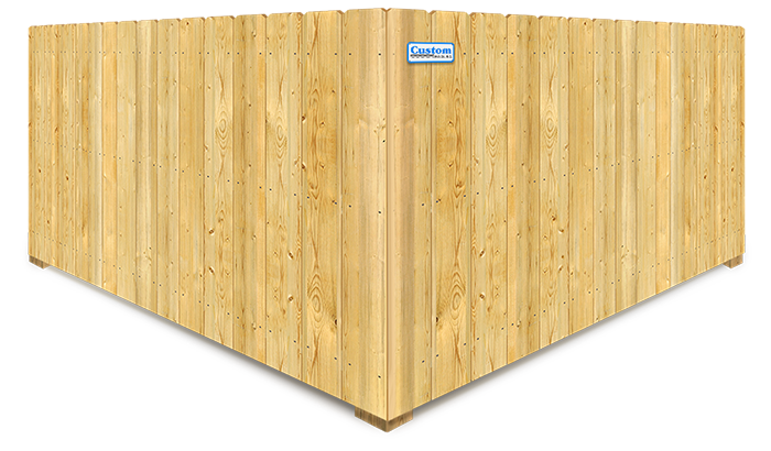 Door County WI Stockade style wood fence