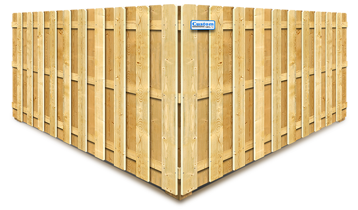 Neenah WI shadowbox style wood fence
