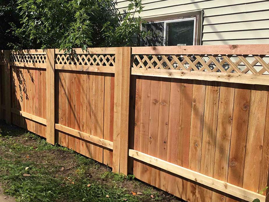 Wood fence options in the Neenah, Wisconsin area.